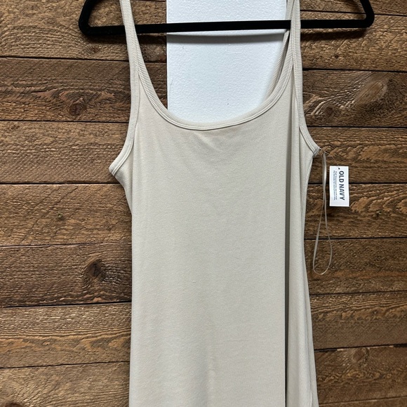 Old Navy Cream Sleeveless Maxi Sundress size large New with tags - Picture 3 of 7